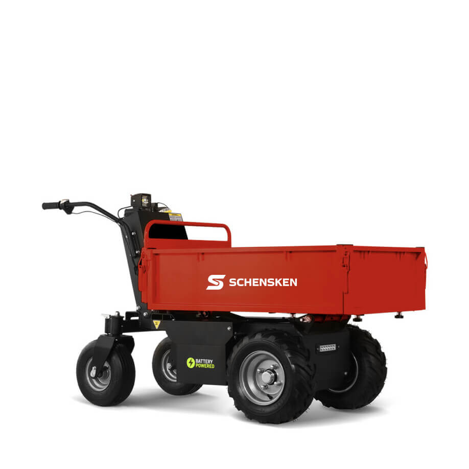 Minidumper 500 Kg Flachmulde, Hydraulische Kippvorrichtung, Elektromotor 1.000W